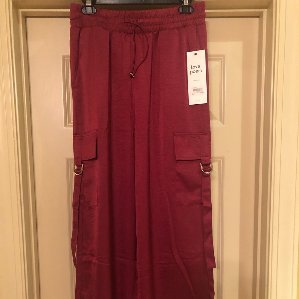 Raspberry Color Cargo Pant